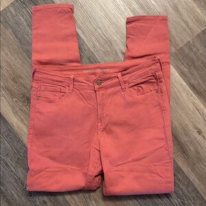 Old Navy Rockstar Coral Skinny Jeans 10